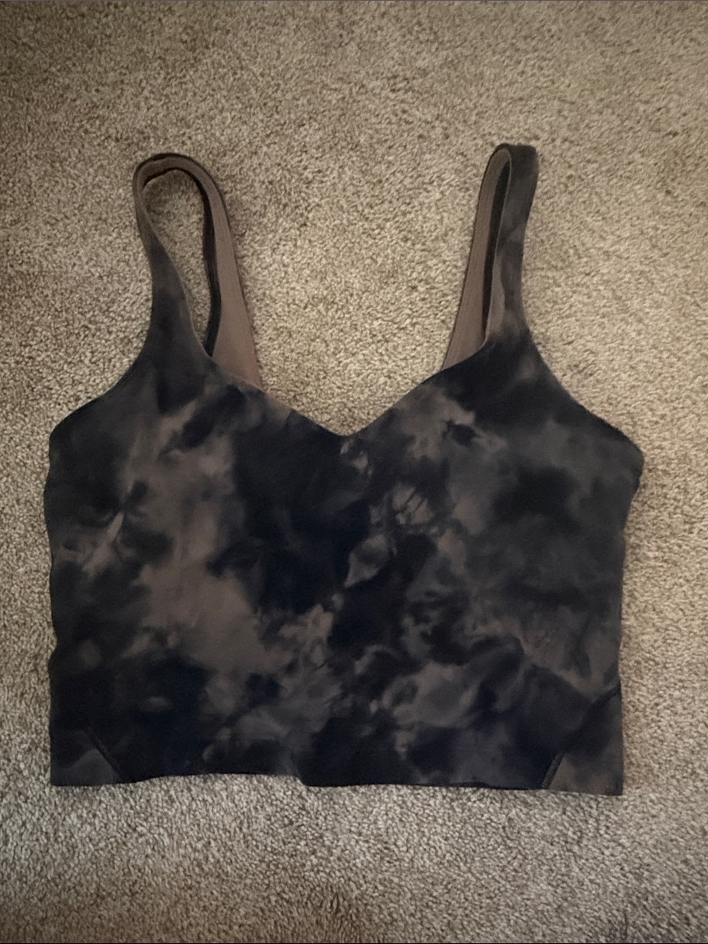 lululemon Align navy tie dye bra
